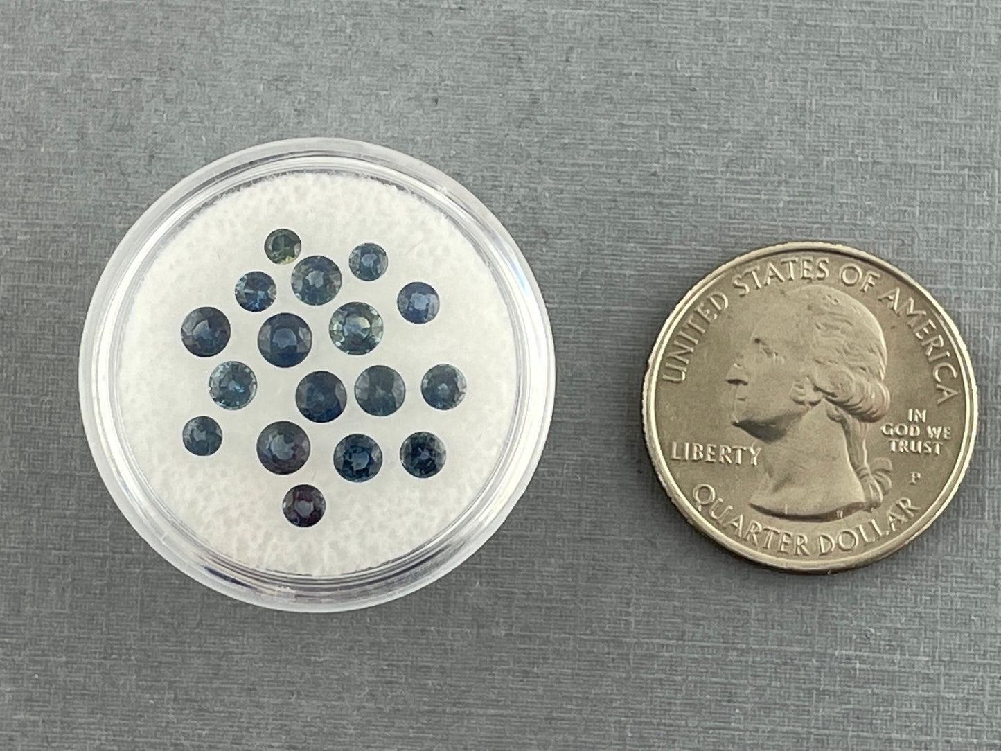 Teal Sapphire Round Step Cut Lots | 2.8mm to 4mm | 3 carats | Natural Faceted Gemstones - Gem Enthusiast