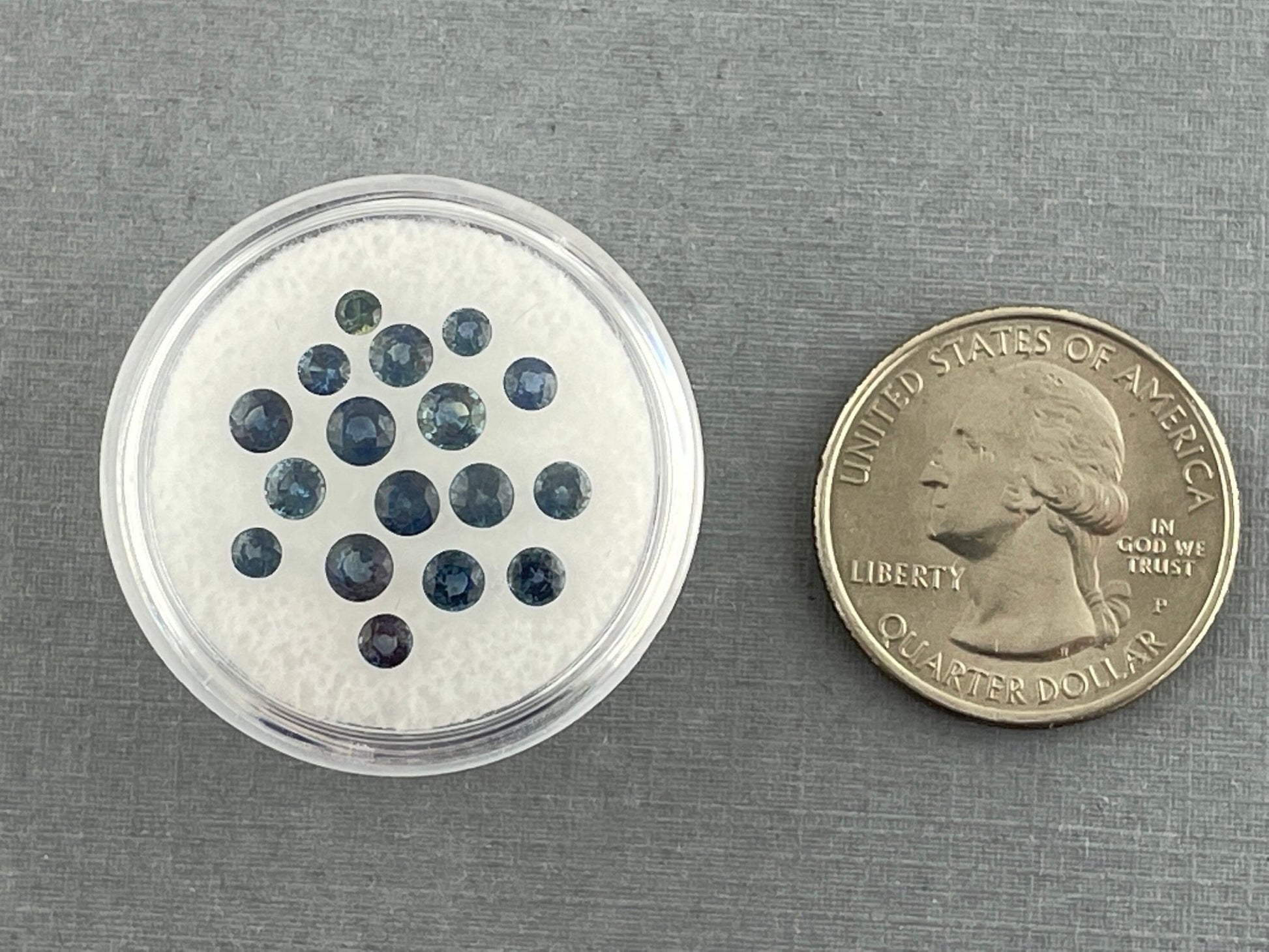 Teal Sapphire Round Step Cut Lots | 2.8mm to 4mm | 3 carats | Natural Faceted Gemstones - Gem Enthusiast