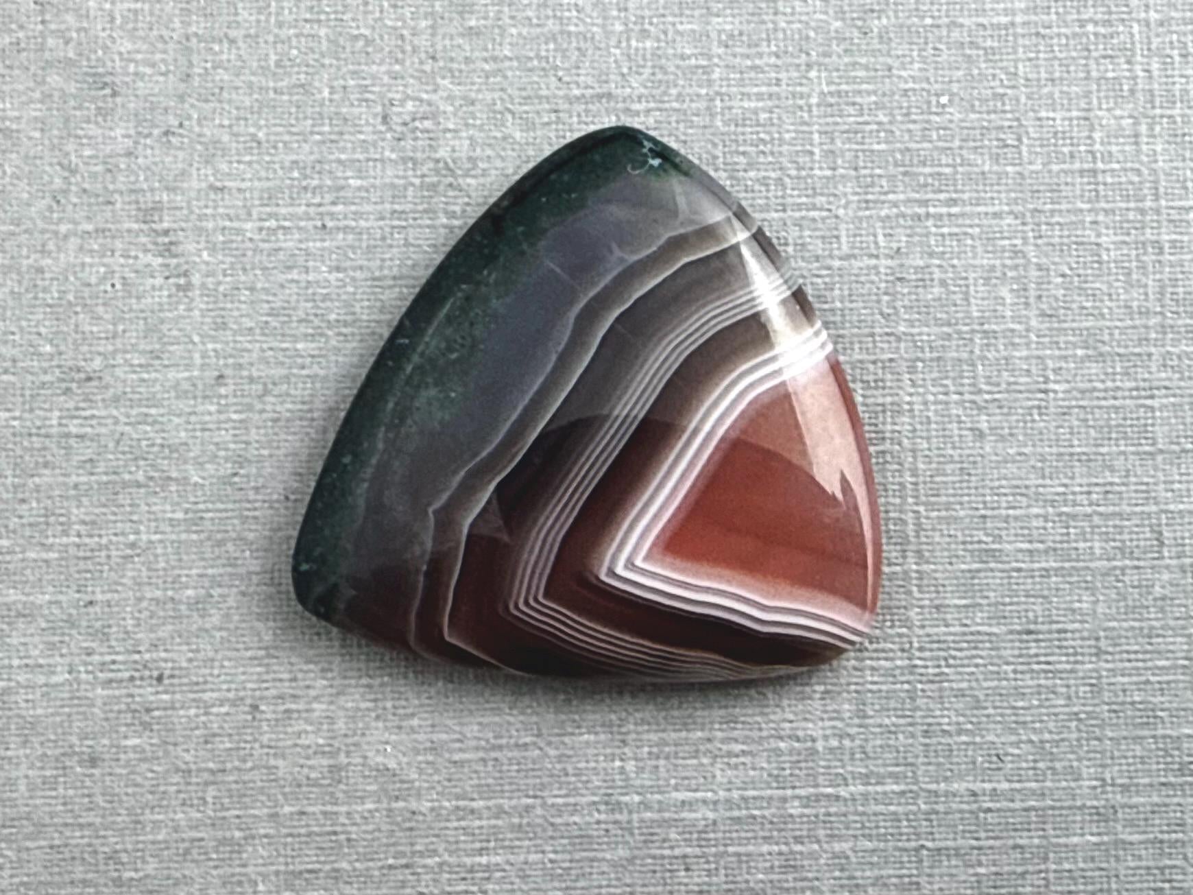 Timor Agate | 27x25x5 mm | Large Natural Loose Cabochon Gemstone | AG312 - Gem Enthusiast