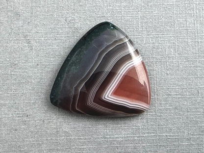 Timor Agate | 27x25x5 mm | Large Natural Loose Cabochon Gemstone | AG312 - Gem Enthusiast