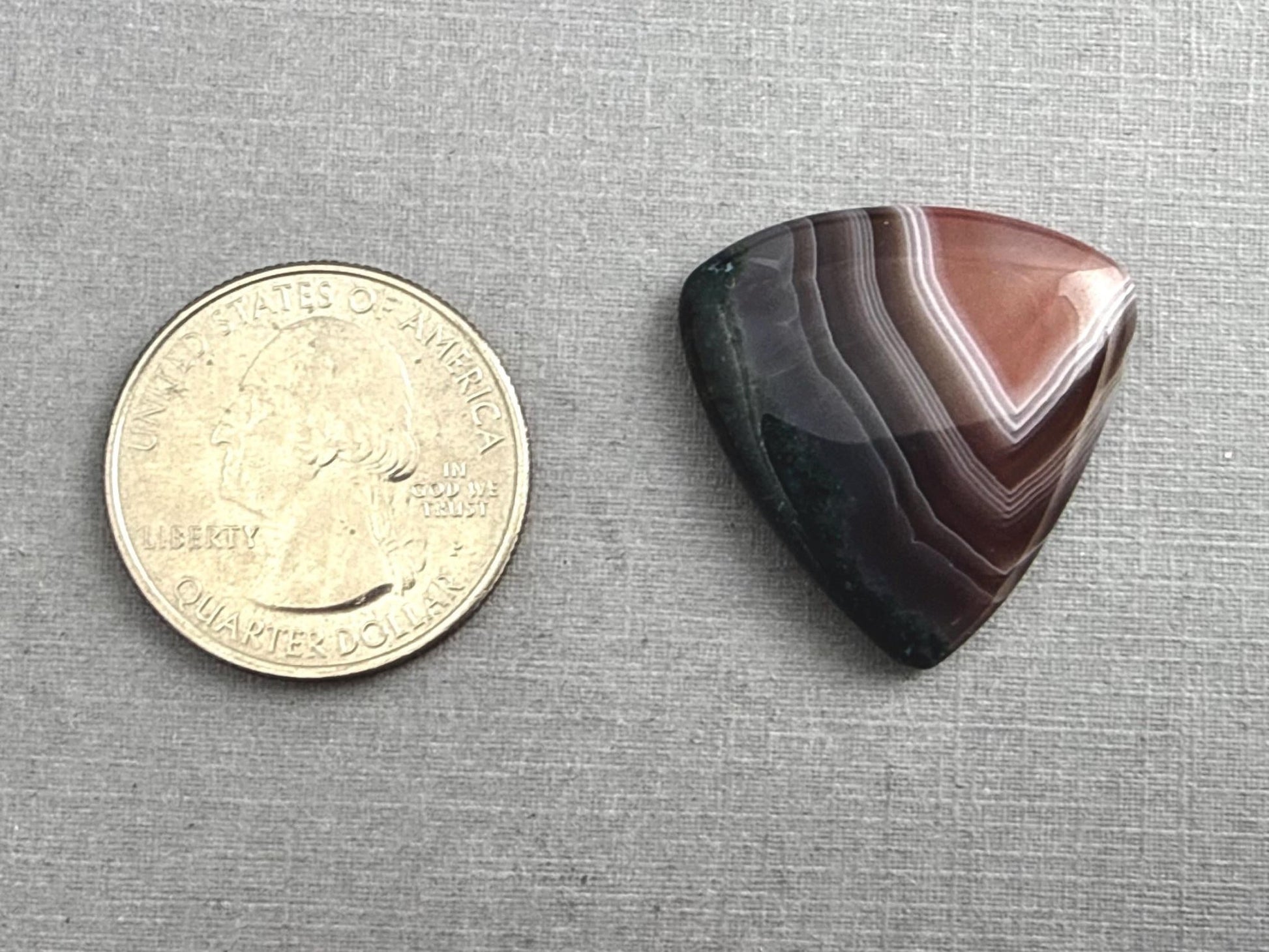 Timor Agate | 27x25x5 mm | Large Natural Loose Cabochon Gemstone | AG312 - Gem Enthusiast