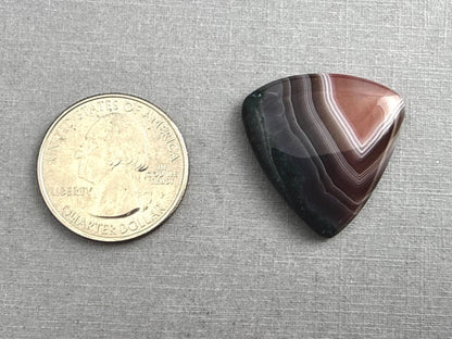 Timor Agate | 27x25x5 mm | Large Natural Loose Cabochon Gemstone | AG312 - Gem Enthusiast