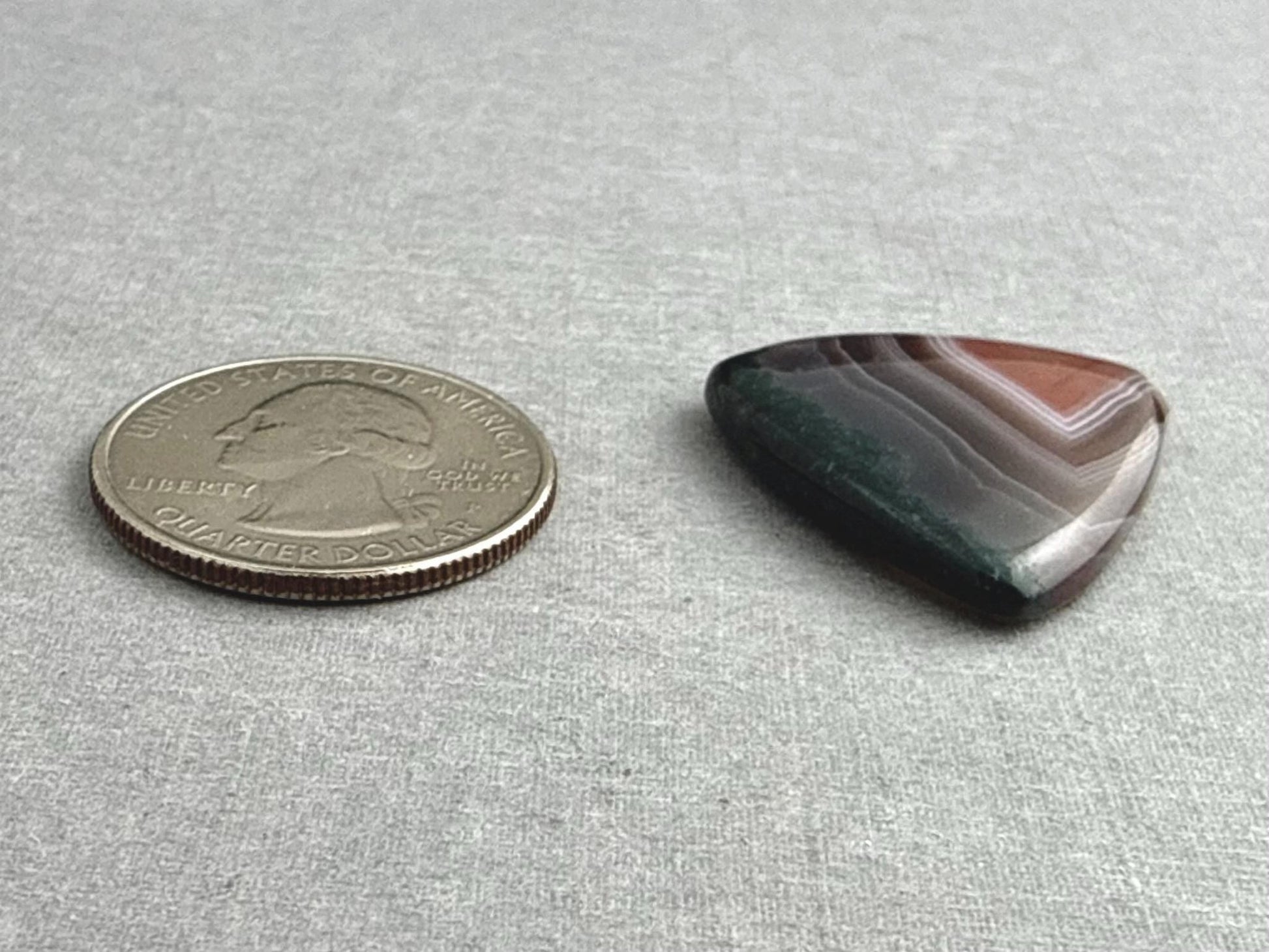 Timor Agate | 27x25x5 mm | Large Natural Loose Cabochon Gemstone | AG312 - Gem Enthusiast