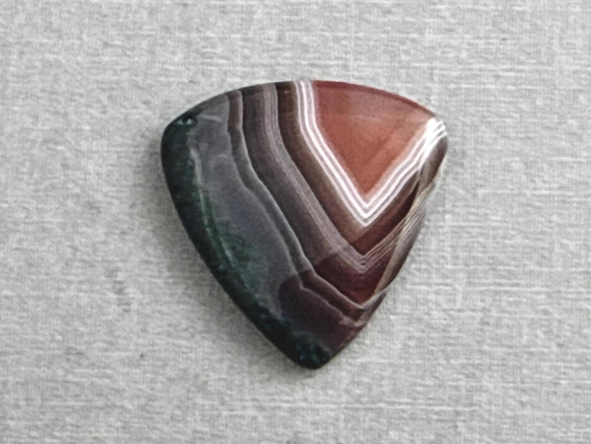 Timor Agate | 27x25x5 mm | Large Natural Loose Cabochon Gemstone | AG312 - Gem Enthusiast