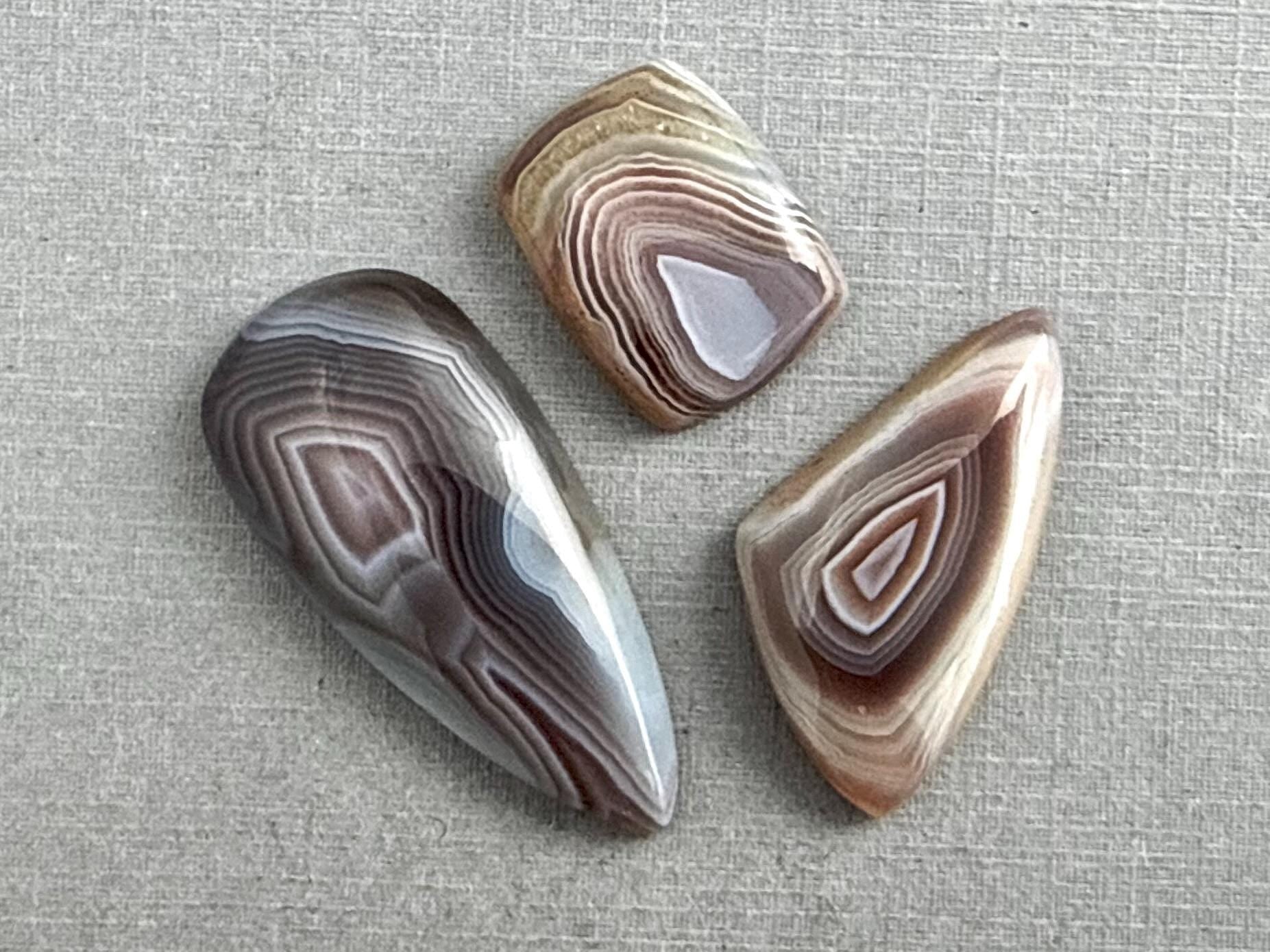 Timor Agate Lot | Large Natural Loose Cabochon Gemstones from Indonesia | AG314 - Gem Enthusiast