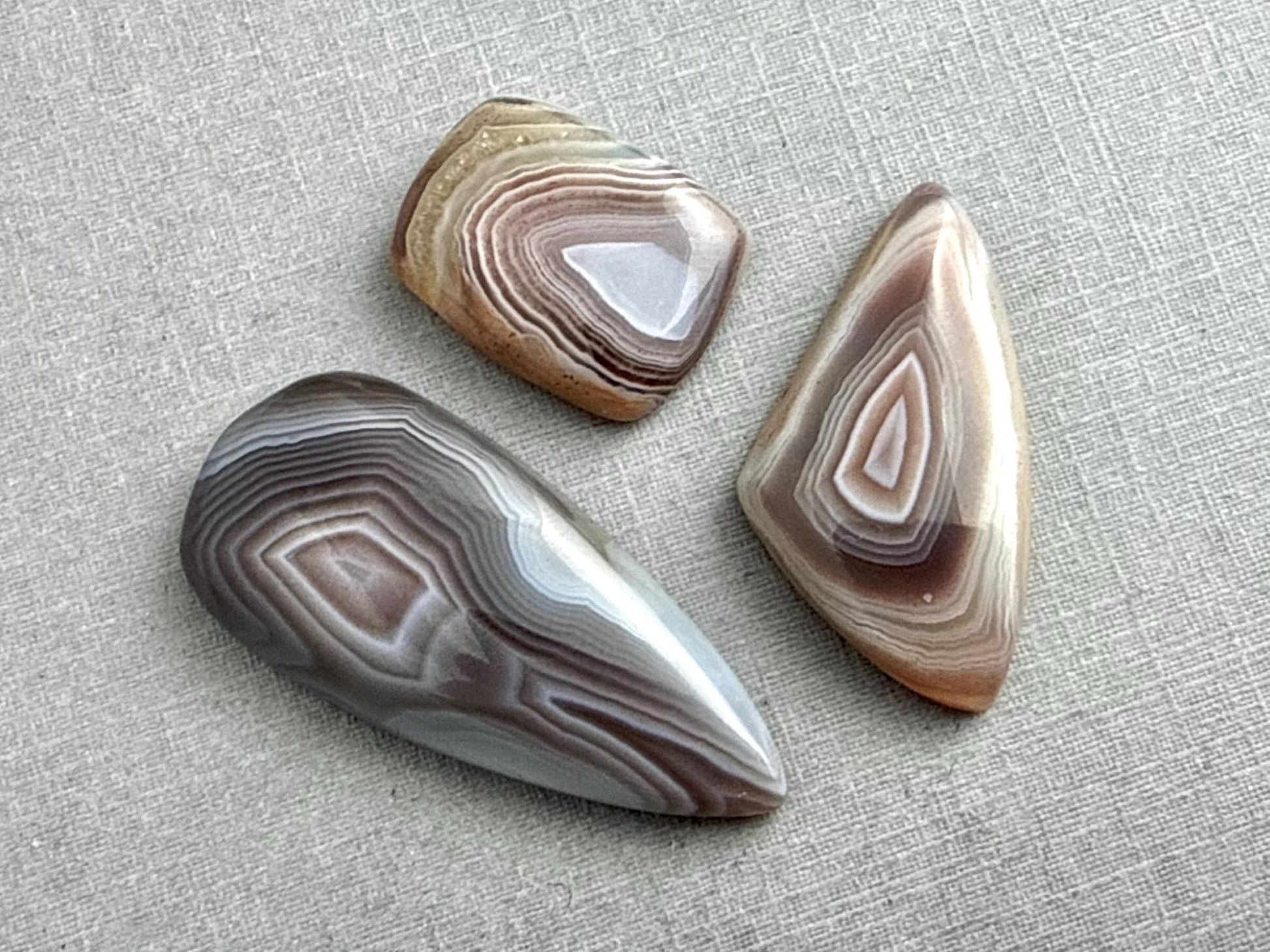 Timor Agate Lot | Large Natural Loose Cabochon Gemstones from Indonesia | AG314 - Gem Enthusiast