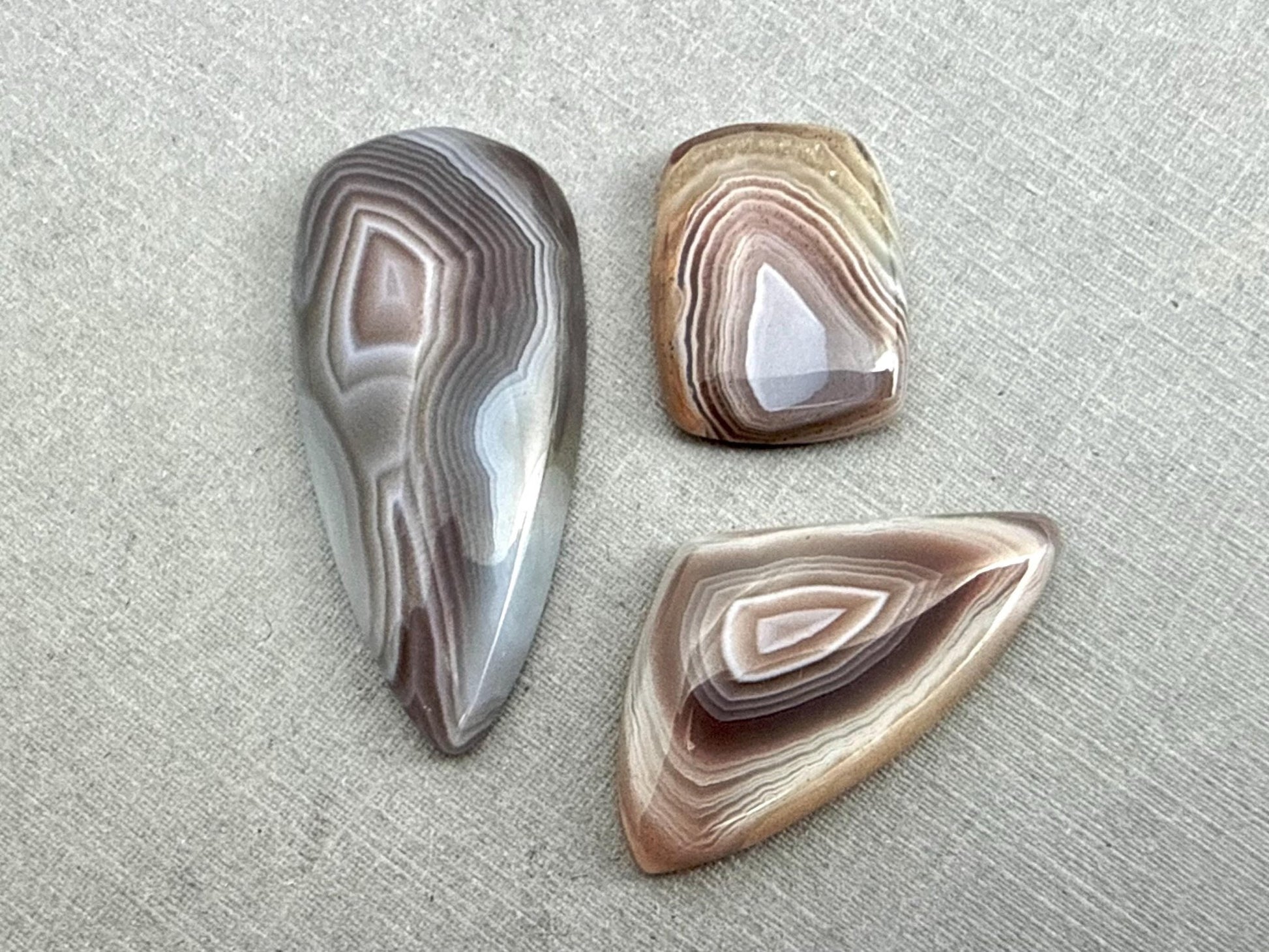 Timor Agate Lot | Large Natural Loose Cabochon Gemstones from Indonesia | AG314 - Gem Enthusiast
