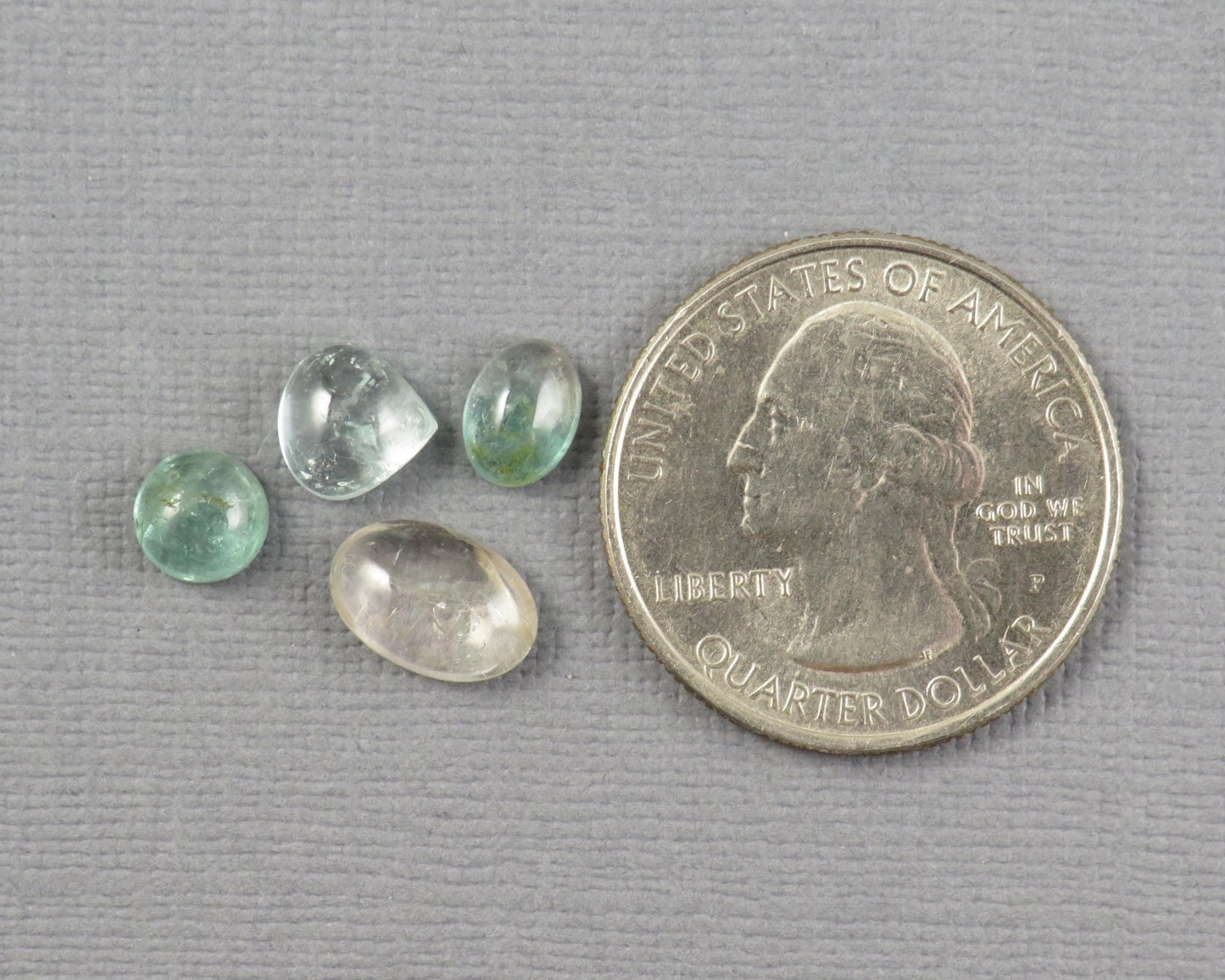 Tourmaline Cabochons | 6ct | 4 - Stone Lot | TO558 - Gem Enthusiast