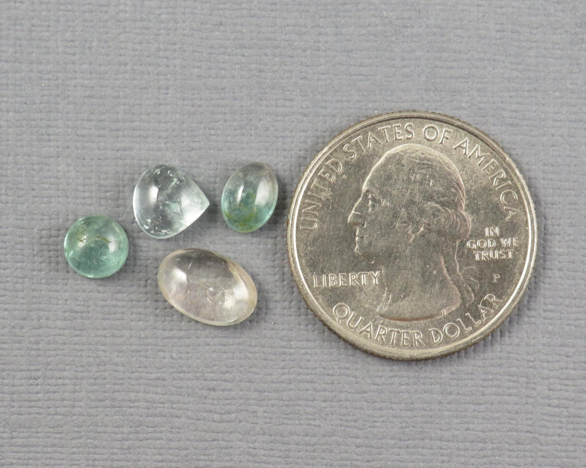 Tourmaline Cabochons | 6ct | 4 - Stone Lot | TO558 - Gem Enthusiast