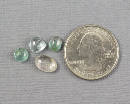 Tourmaline Cabochons | 6ct | 4 - Stone Lot | TO558 - Gem Enthusiast