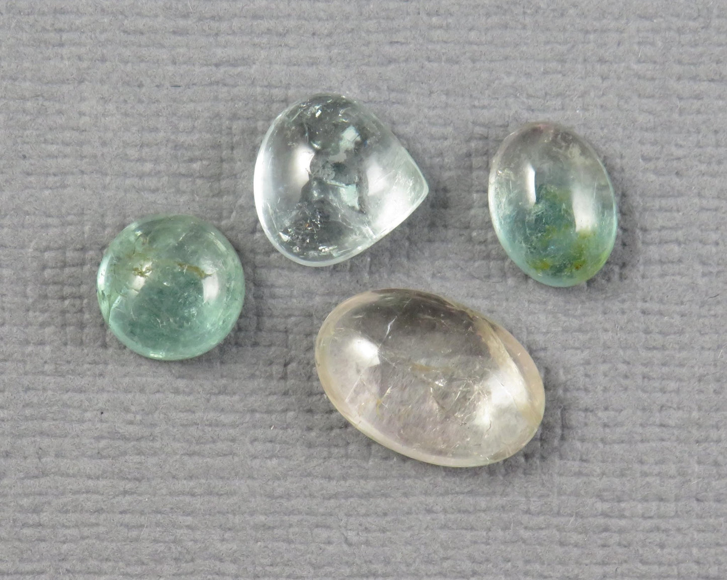 Tourmaline Cabochons | 6ct | 4 - Stone Lot | TO558 - Gem Enthusiast