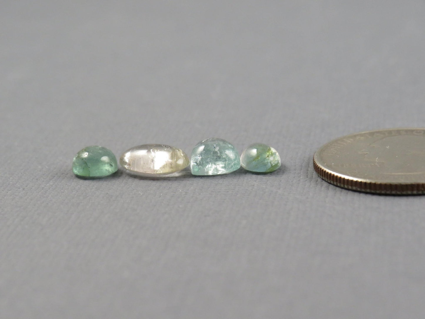 Tourmaline Cabochons | 6ct | 4 - Stone Lot | TO558 - Gem Enthusiast