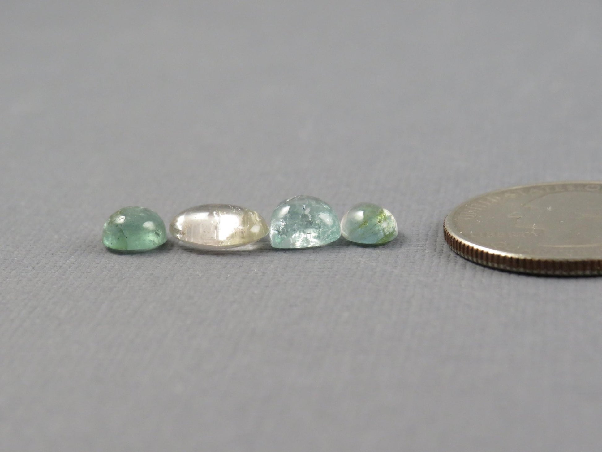 Tourmaline Cabochons | 6ct | 4 - Stone Lot | TO558 - Gem Enthusiast