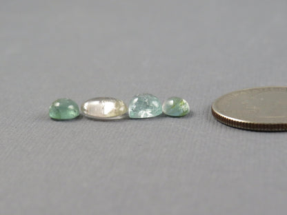 Tourmaline Cabochons | 6ct | 4 - Stone Lot | TO558 - Gem Enthusiast