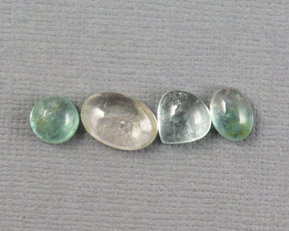Tourmaline Cabochons | 6ct | 4 - Stone Lot | TO558 - Gem Enthusiast