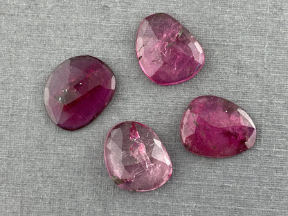 Tourmaline Rose Cut Cabochon Lot | 11 - 12mm Natural Gemstones | 8.53 carats | TO347 - Gem Enthusiast
