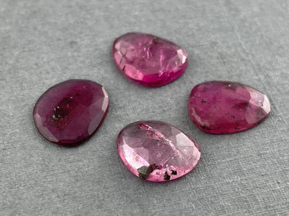 Tourmaline Rose Cut Cabochon Lot | 11 - 12mm Natural Gemstones | 8.53 carats | TO347 - Gem Enthusiast
