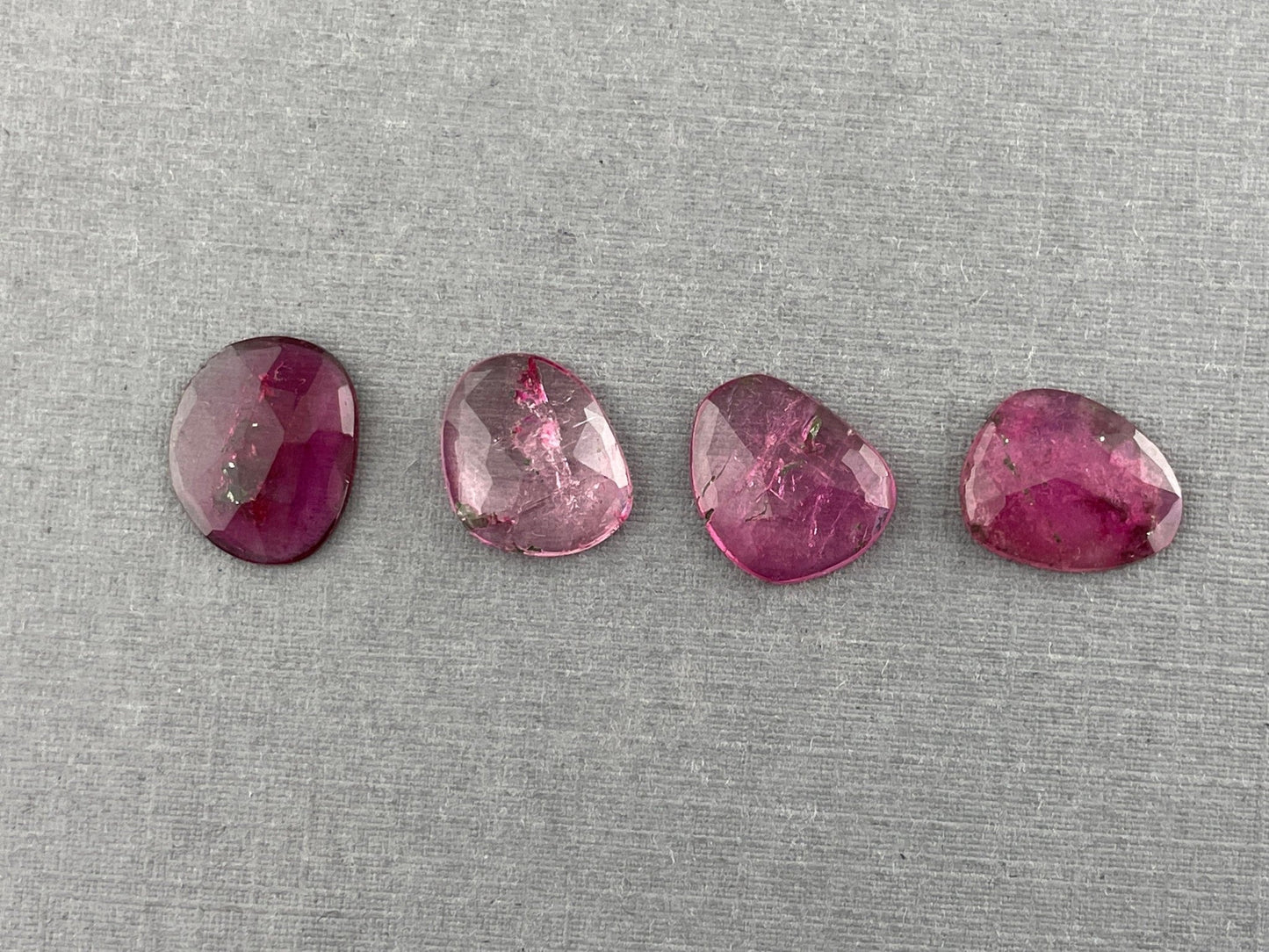 Tourmaline Rose Cut Cabochon Lot | 11 - 12mm Natural Gemstones | 8.53 carats | TO347 - Gem Enthusiast