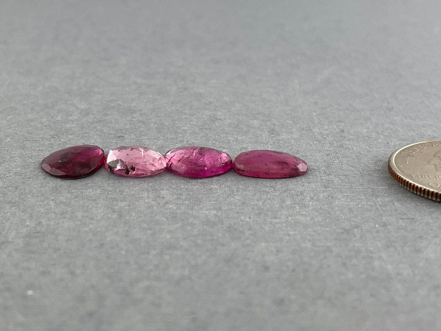 Tourmaline Rose Cut Cabochon Lot | 11 - 12mm Natural Gemstones | 8.53 carats | TO347 - Gem Enthusiast