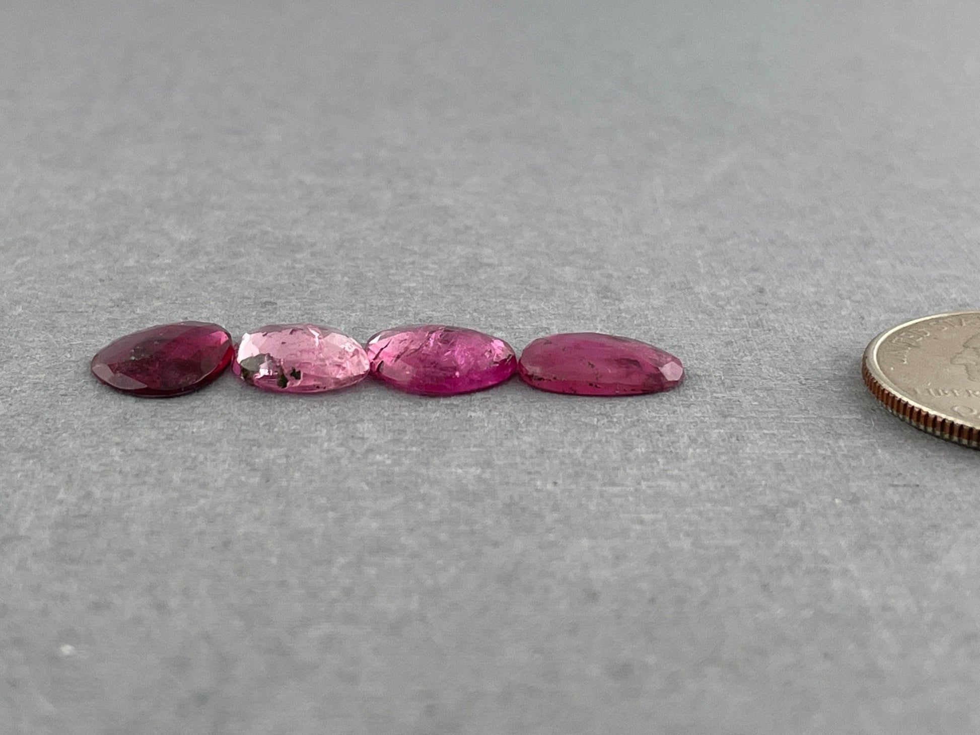 Tourmaline Rose Cut Cabochon Lot | 11 - 12mm Natural Gemstones | 8.53 carats | TO347 - Gem Enthusiast