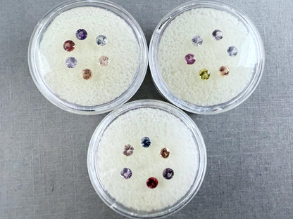 Umba Sapphire Faceted Lot | Top Quality 3mm Natural Gemstones | .75 carat | SF133 - Gem Enthusiast