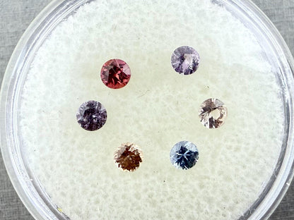 Umba Sapphire Faceted Lot | Top Quality 3mm Natural Gemstones | .75 carat | SF133 - Gem Enthusiast