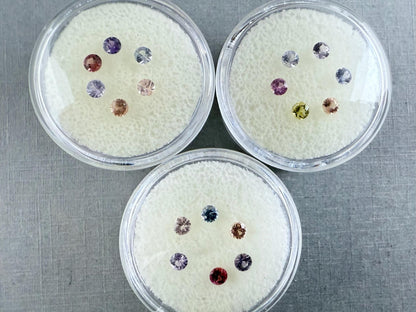 Umba Sapphire Faceted Lot | Top Quality 3mm Natural Gemstones | .75 carat | SF133 - Gem Enthusiast