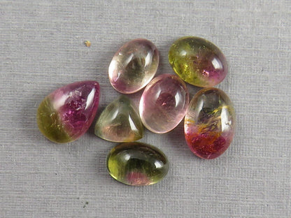 Watermelon Tourmaline Cabochon Lot | Loose Natural Gemstone | 9.3 cts | TO562 - Gem Enthusiast