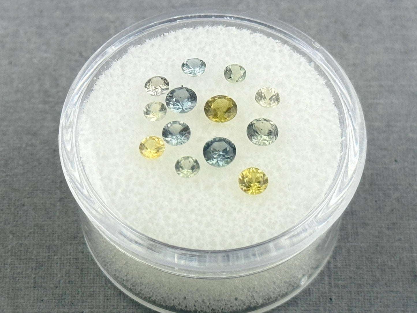 Yellow and Blue Sapphire Faceted Lot | 2.3mm to 3.3mm | Natural Gemstones | 1.56 carats | SF127 - Gem Enthusiast